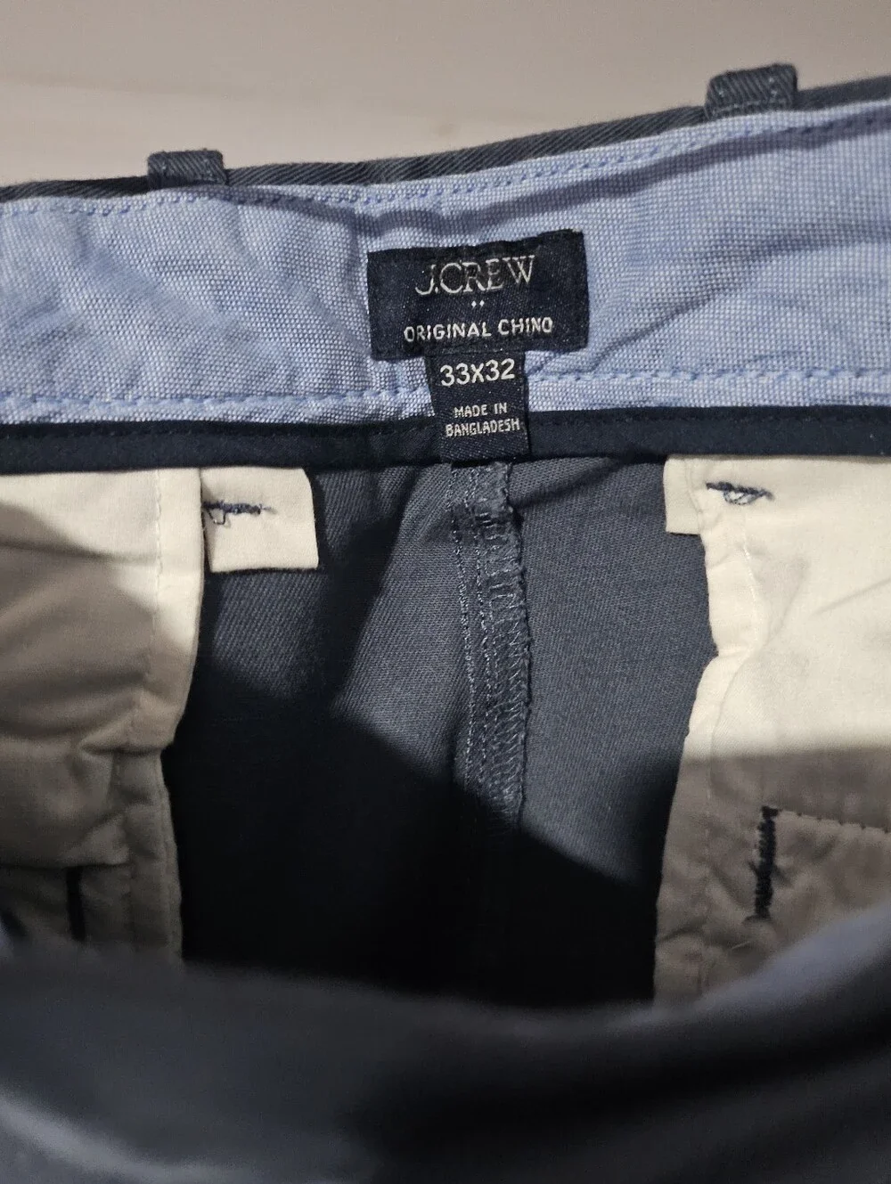 Men's Classic Blue Chino Pants - Unbranded